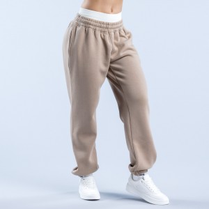 Calça Jogger DFYNE Revive Heavy Weight Feminino Bege | WDSKLQ380