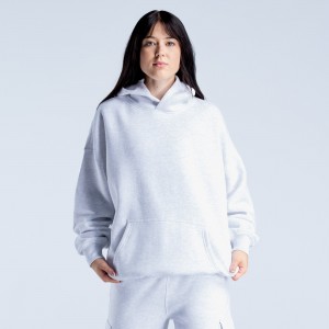 Moletom com Capuz DFYNE Lanyi Edit Oversized Feminino Cinzentas | JRAZNB980
