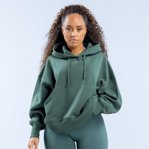 Moletom com Capuz DFYNE Signature Feminino Verdes | JZYSOQ396