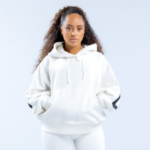 Moletom com Capuz DFYNE Signature Feminino Branco | IWPONF314
