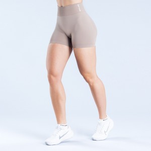 Shorts DFYNE Dynamic 4.5" Feminino Bege | GHRXKQ783
