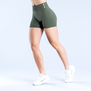 Shorts DFYNE Dynamic 4.5" Feminino Verde Oliva | LWOZKV091