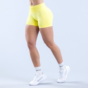 Shorts DFYNE Impact 4.5" Feminino Amarelas | GEXFPZ647