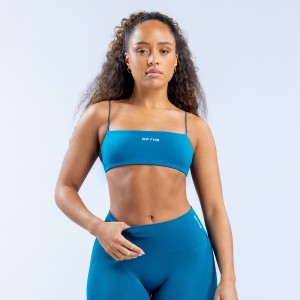 Sutiã Esportivo DFYNE Defy Strappy Feminino Azuis | RUZDMF426