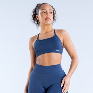 Sutiã Esportivo DFYNE Dynamic Backless Feminino Azuis Escuro | VOIGCU018
