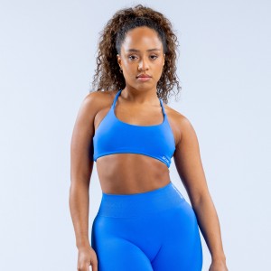 Sutiã Esportivo DFYNE Dynamic Twist Back Feminino Azuis | BECKXF286