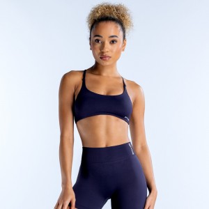 Sutiã Esportivo DFYNE Dynamic Twist Back Feminino Azul Marinho | EDAOFZ318