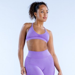 Sutiã Esportivo DFYNE Ignite Cross Back Feminino Roxo | PHYVRK316