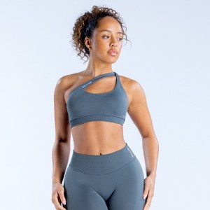 Sutiã Esportivo DFYNE Impact Asymmetric Feminino Cinzentas | AEJHFS631