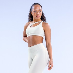 Sutiã Esportivo DFYNE Impact Asymmetric Feminino Branco | RYVHPN564