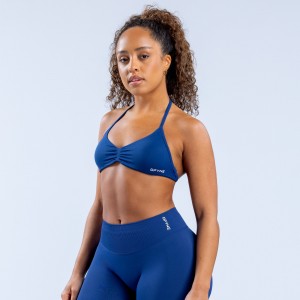 Sutiã Esportivo DFYNE Impact Strappy Feminino Azuis | PMTLUB093