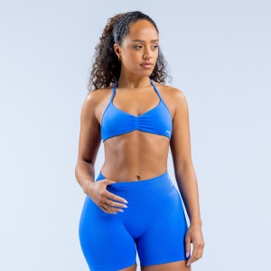 Sutiã Esportivo DFYNE Impact Strappy Feminino Azuis | DSQMCY634