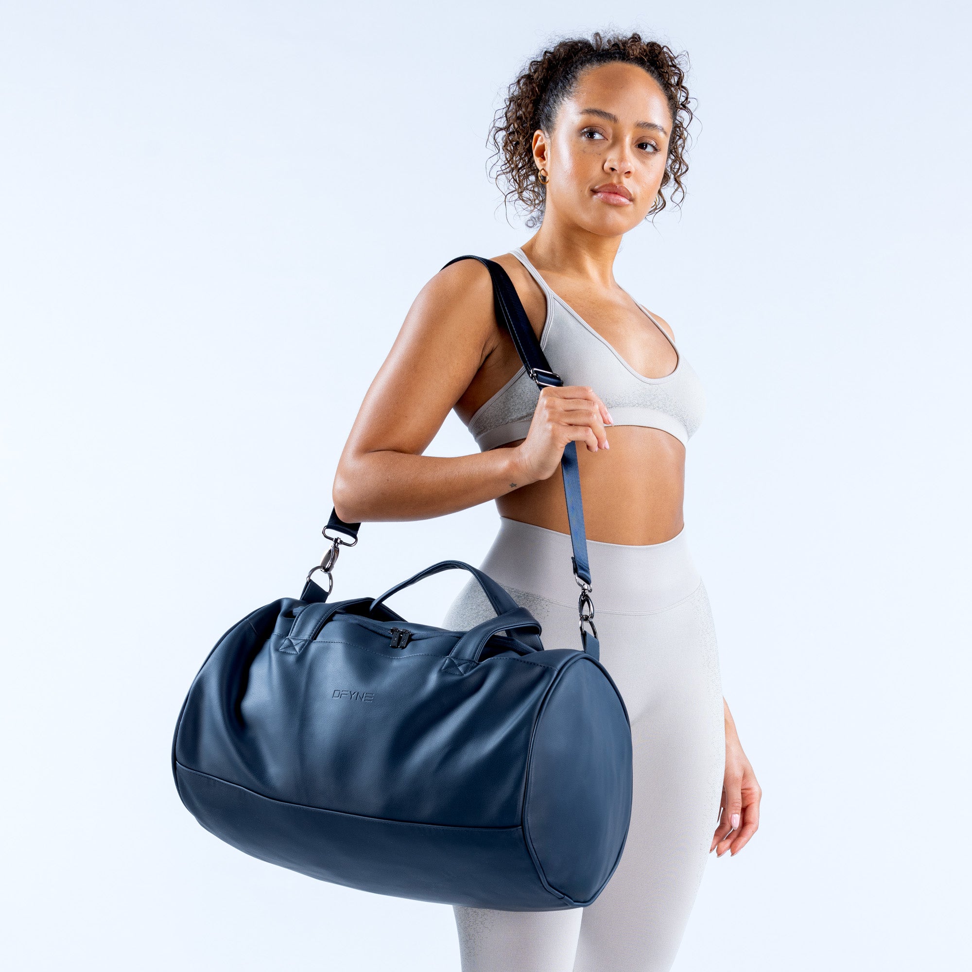 Bolsa De Viagem DFYNE Feminino Cinzentas Azuis | SOQAYN459