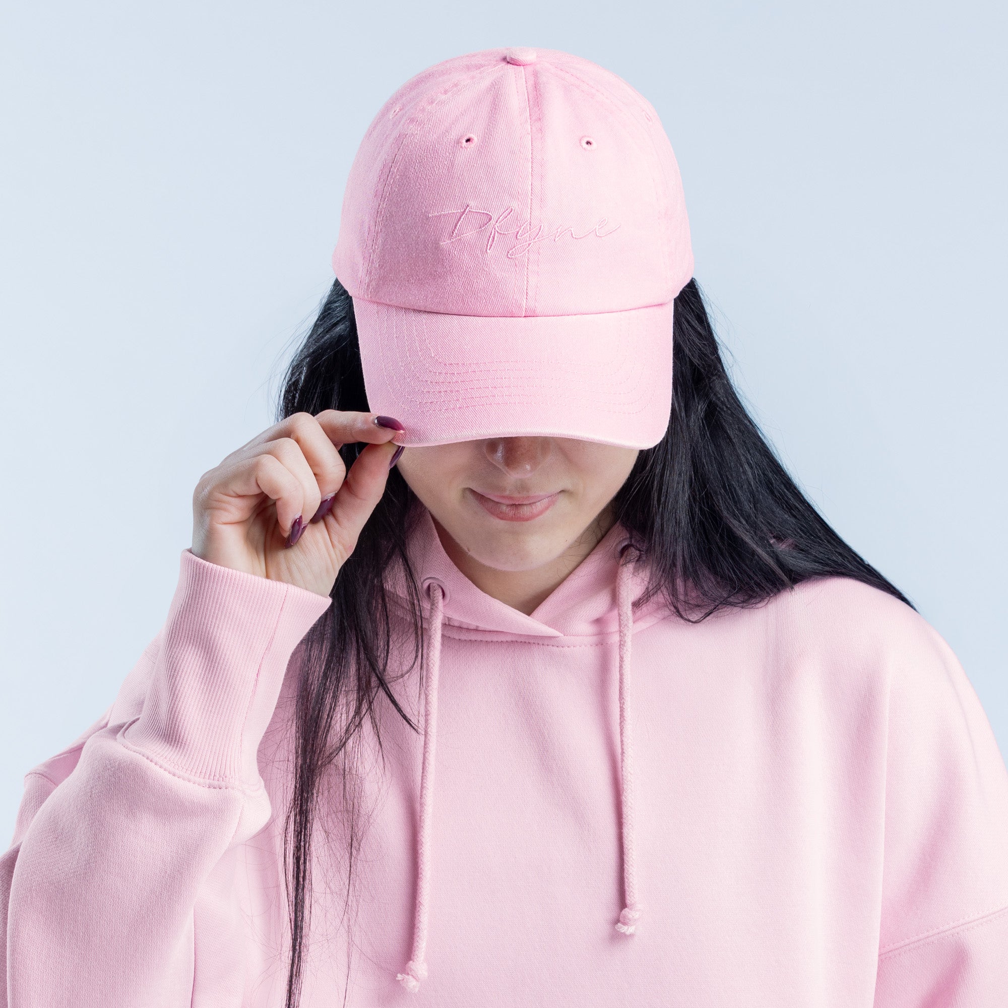 Boné DFYNE Script Feminino Luz Rosa Rosa | RKILDW026