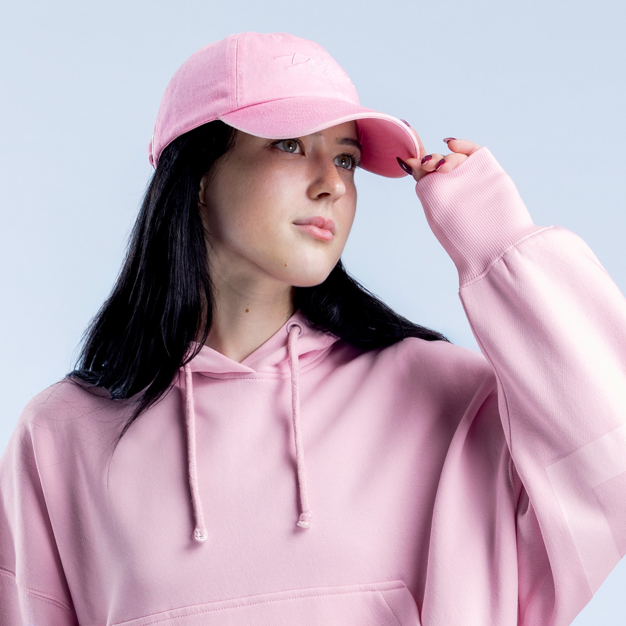 Boné DFYNE Script Feminino Luz Rosa Rosa | RKILDW026