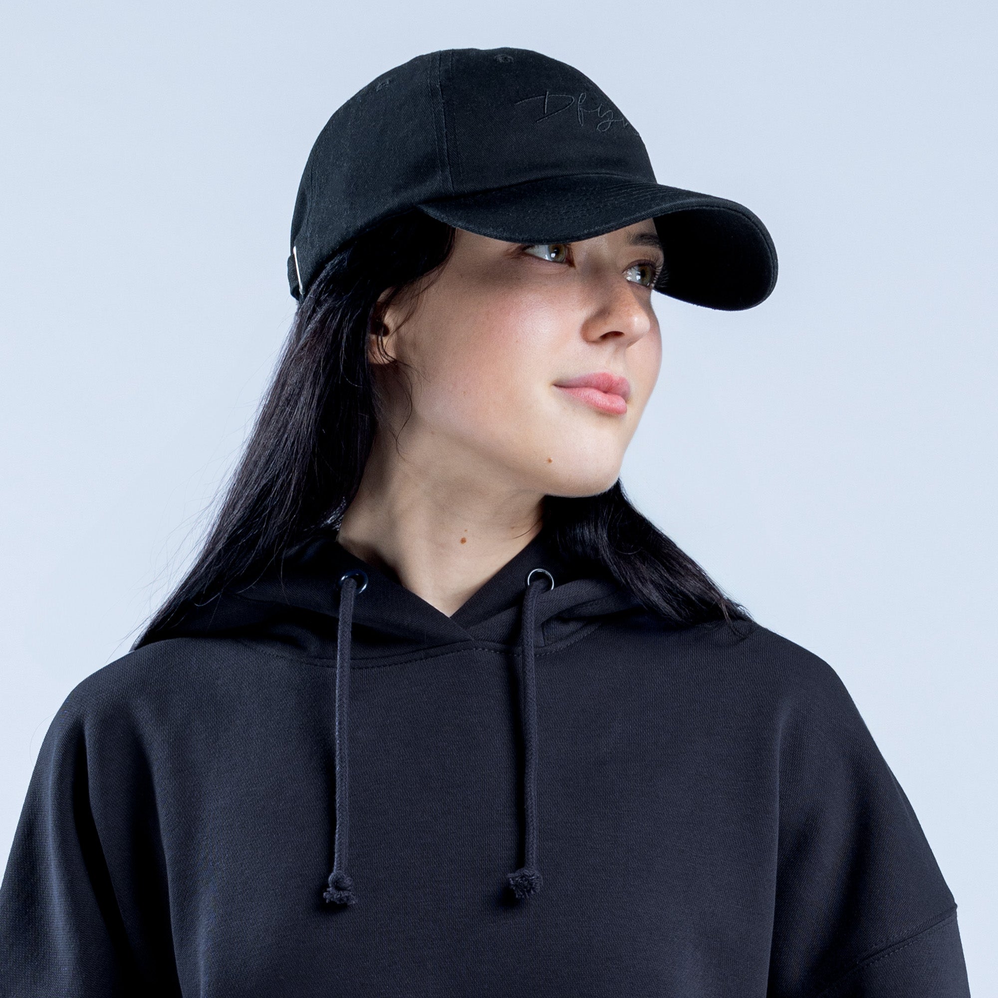 Boné DFYNE Script Feminino Pretas | VBGHNR864