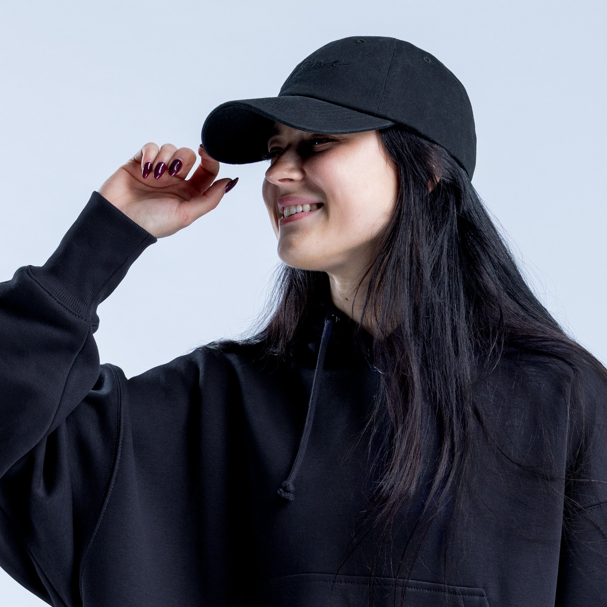 Boné DFYNE Script Feminino Pretas | VBGHNR864