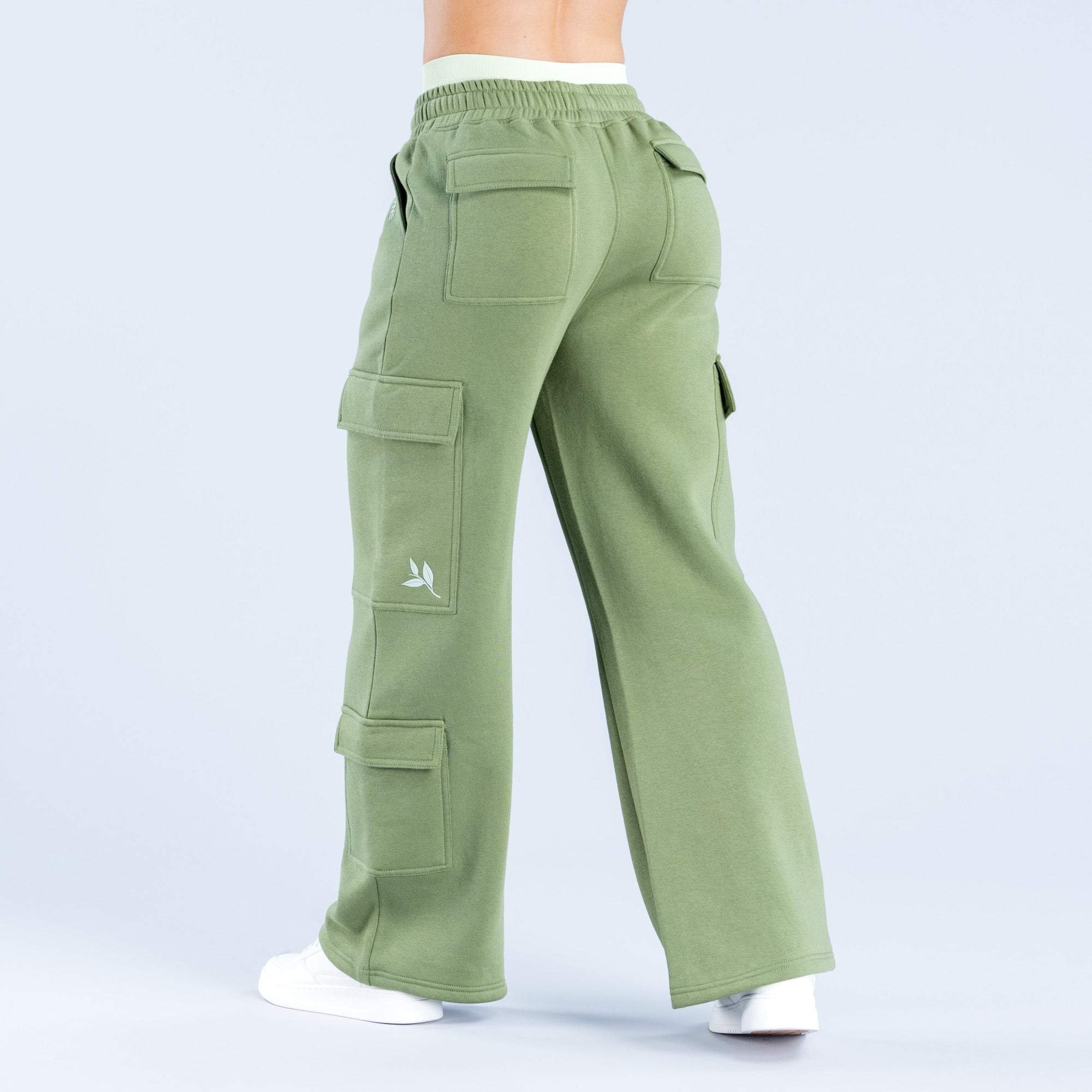 Calça Jogger DFYNE Lanyi Edit Wide Leg Cargo Feminino Verdes Escuro | UPHASE182