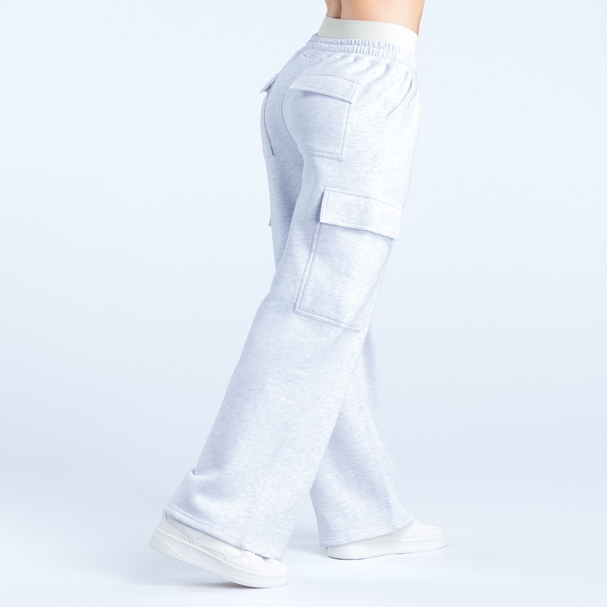 Calça Jogger DFYNE Lanyi Edit Wide Leg Cargo Feminino Cinzentas | FRWMEU057