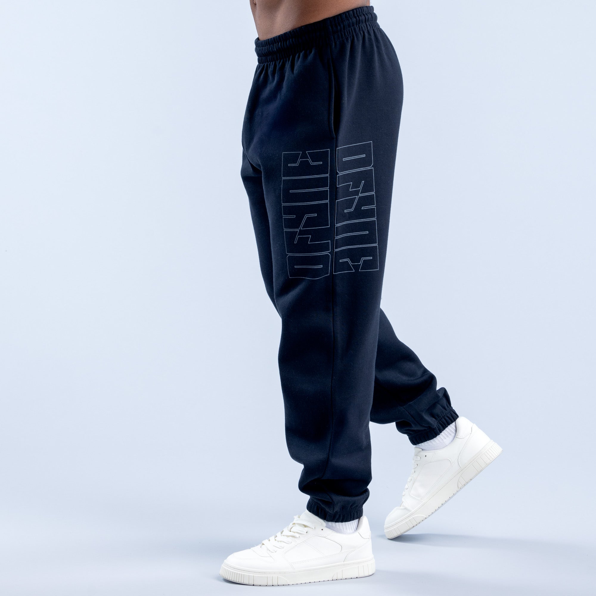 Calça Jogger DFYNE Recharge Graphic Masculino Pretas | PVYKNO837