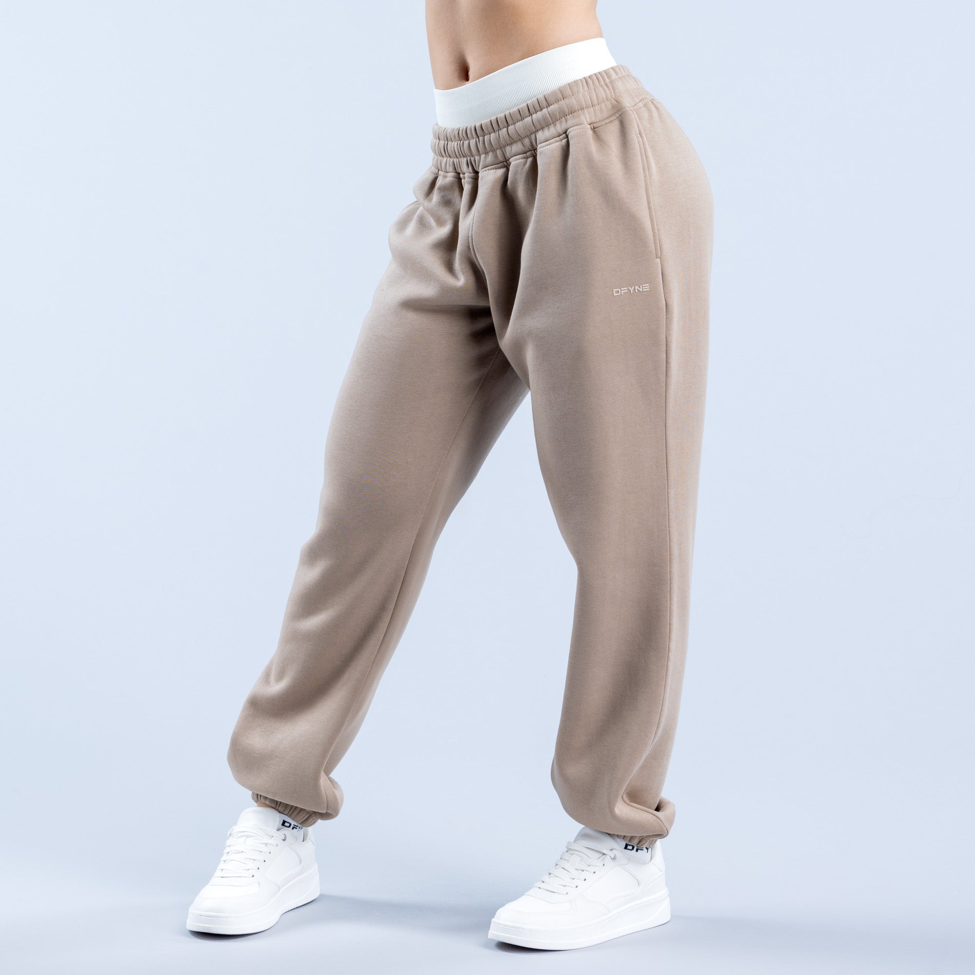 Calça Jogger DFYNE Revive Heavy Weight Feminino Bege | WDSKLQ380