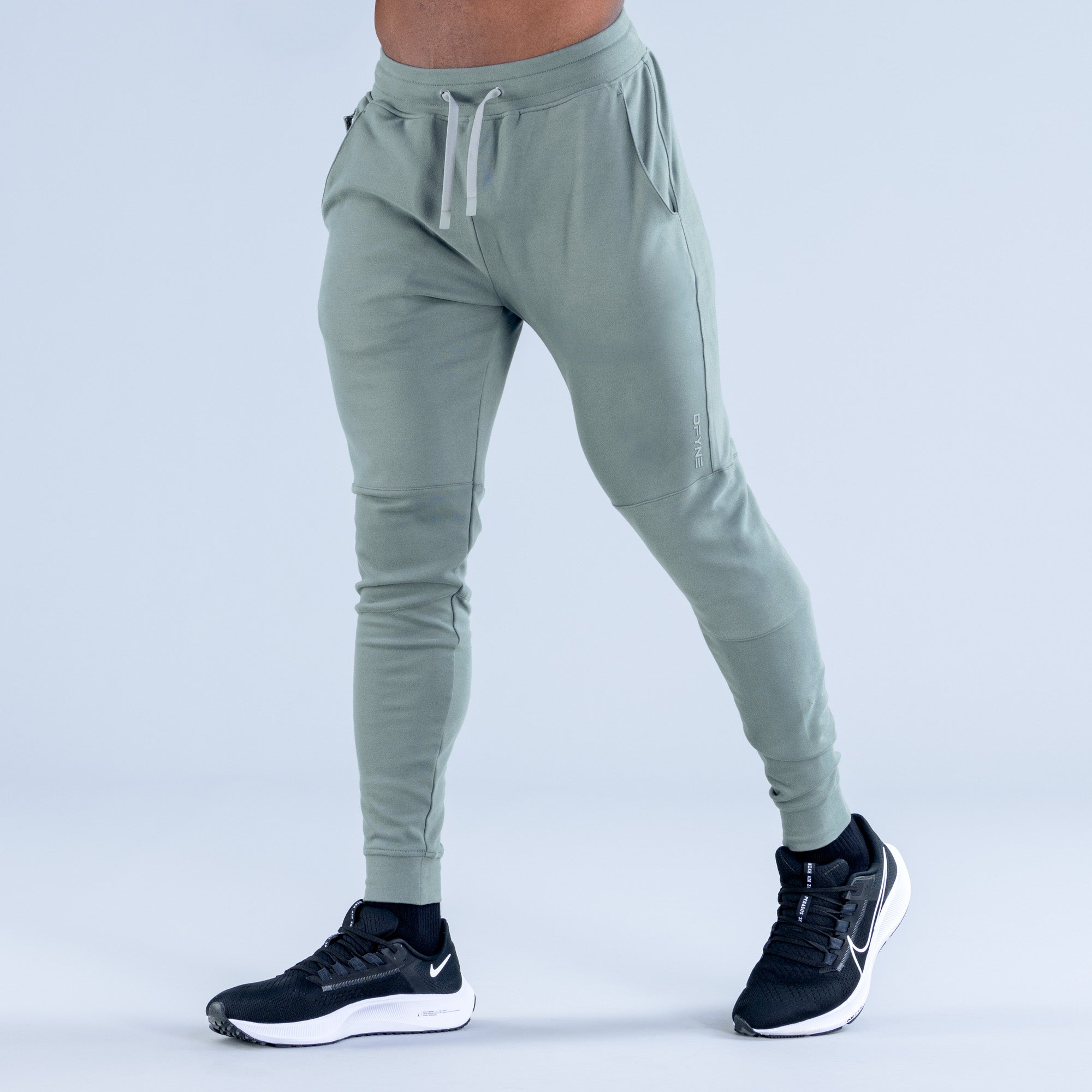 Calça Jogger DFYNE Stealth Tapered Masculino Verde Oliva | TIJAMK560