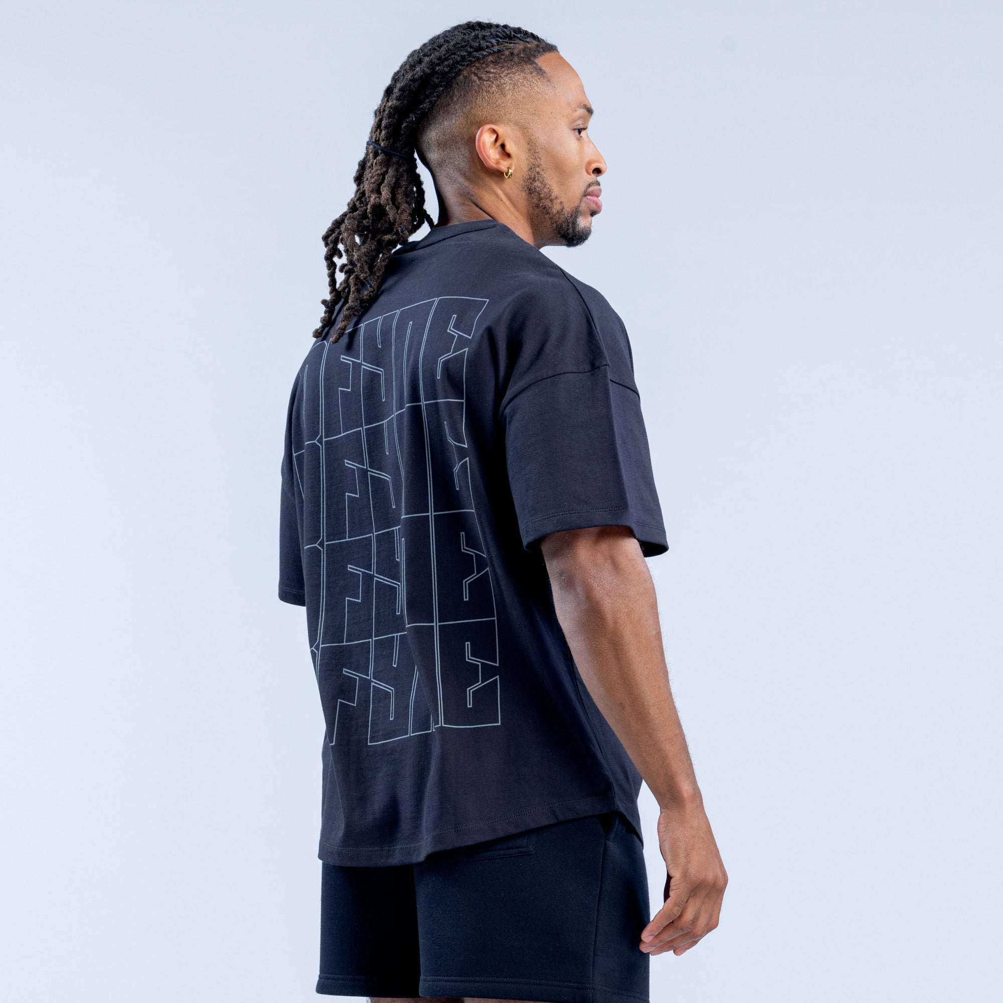 Camiseta DFYNE Recharge Graphic Masculino Pretas | VFTCIK635
