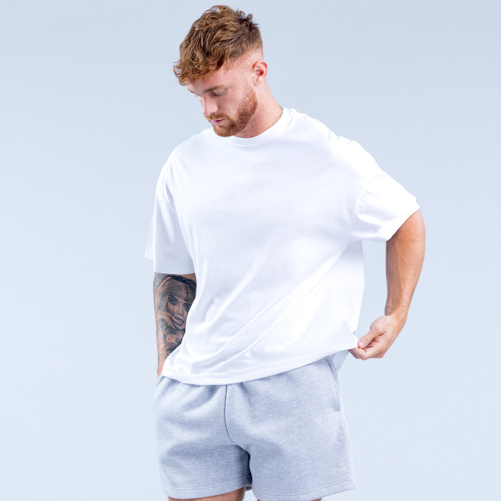 Camiseta DFYNE Recharge Masculino Branco | SLGKBI058
