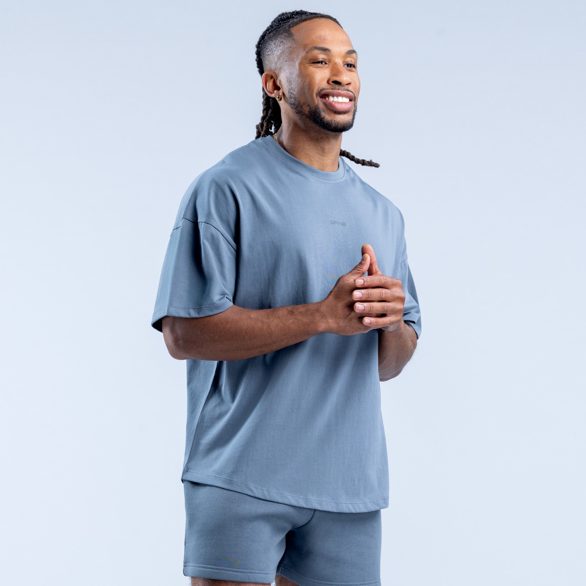 Camiseta DFYNE Recharge Masculino Cinzentas | IDVCSF270