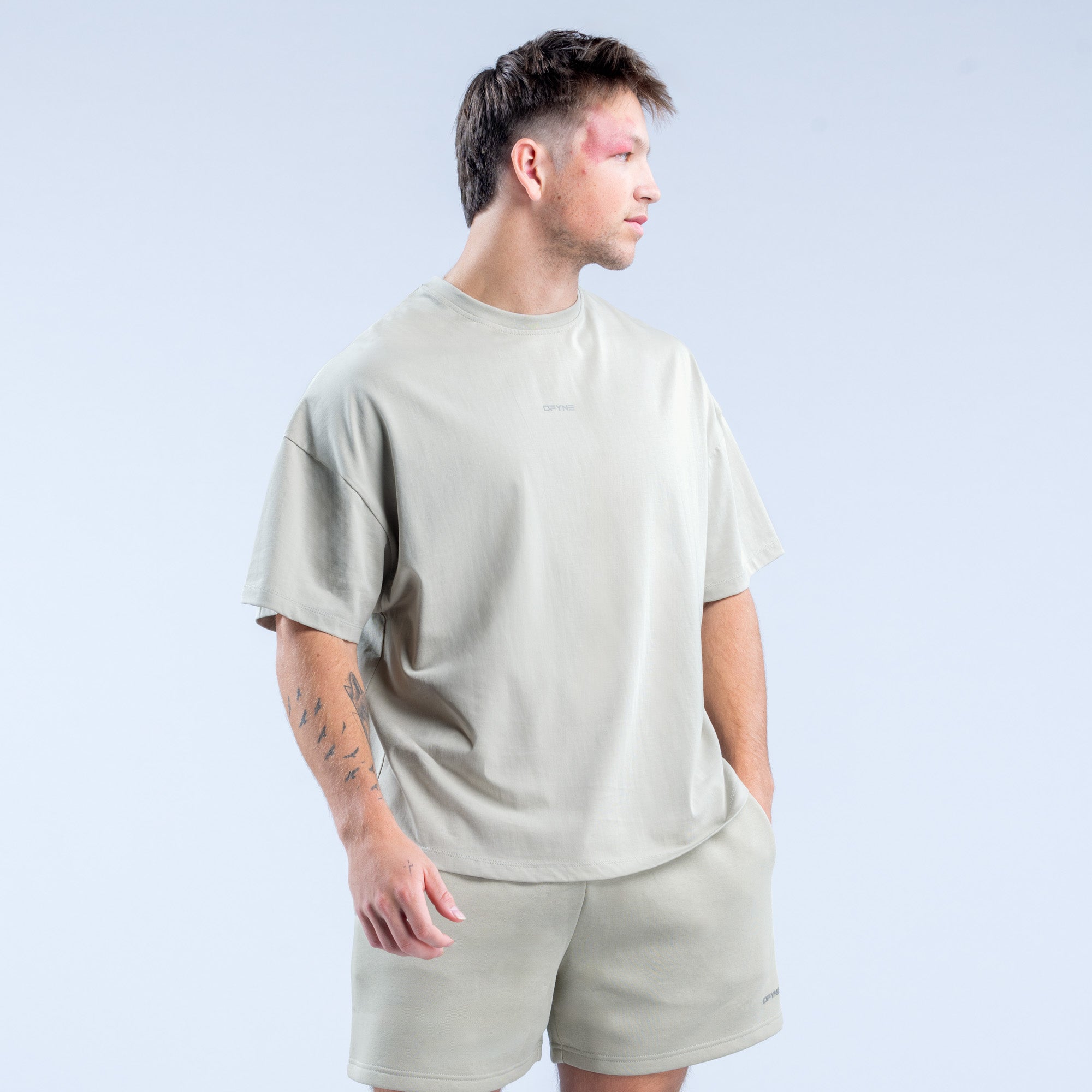Camiseta DFYNE Recharge Masculino Cinzentas | XYFEVM703