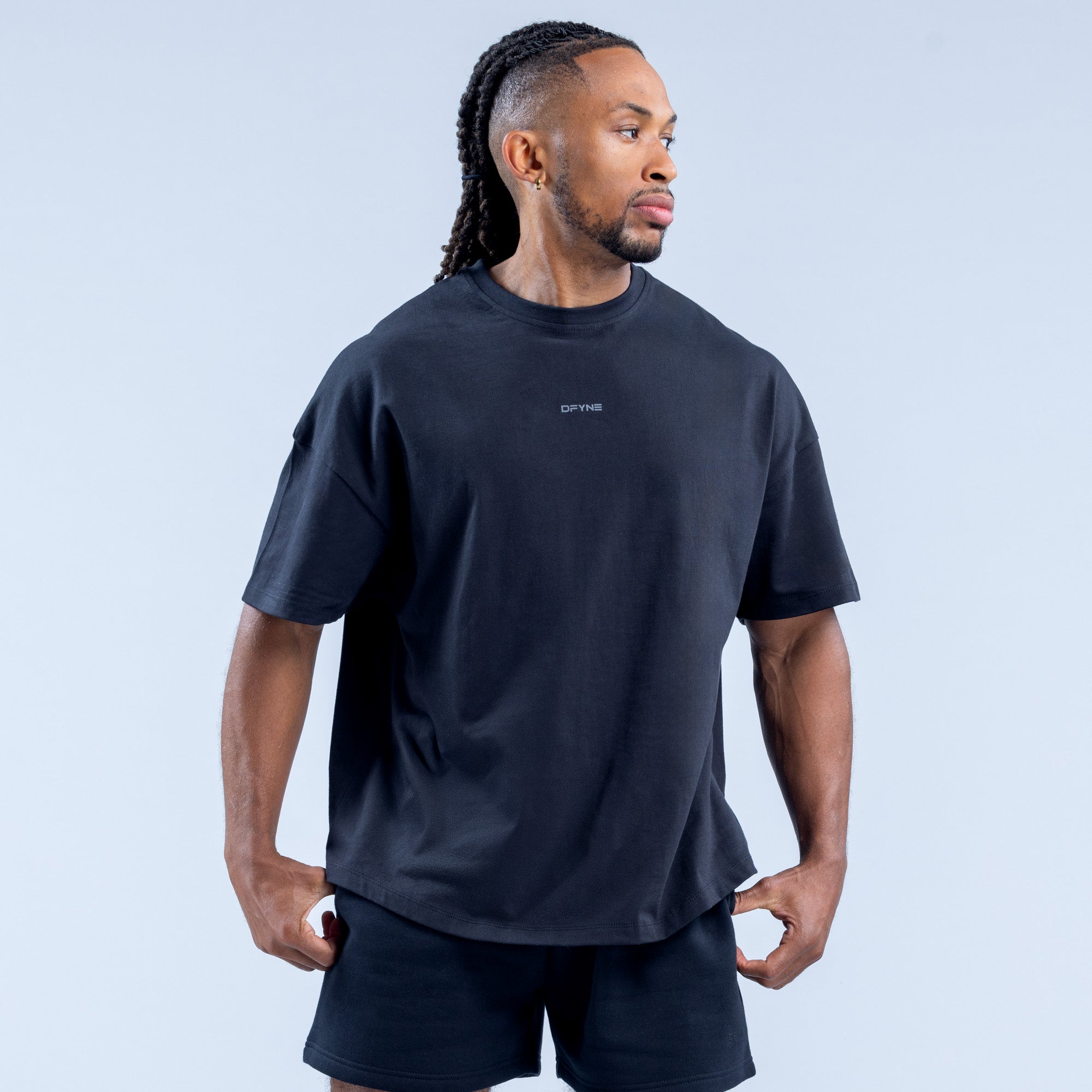 Camiseta DFYNE Recharge Masculino Pretas | OWMHAX423