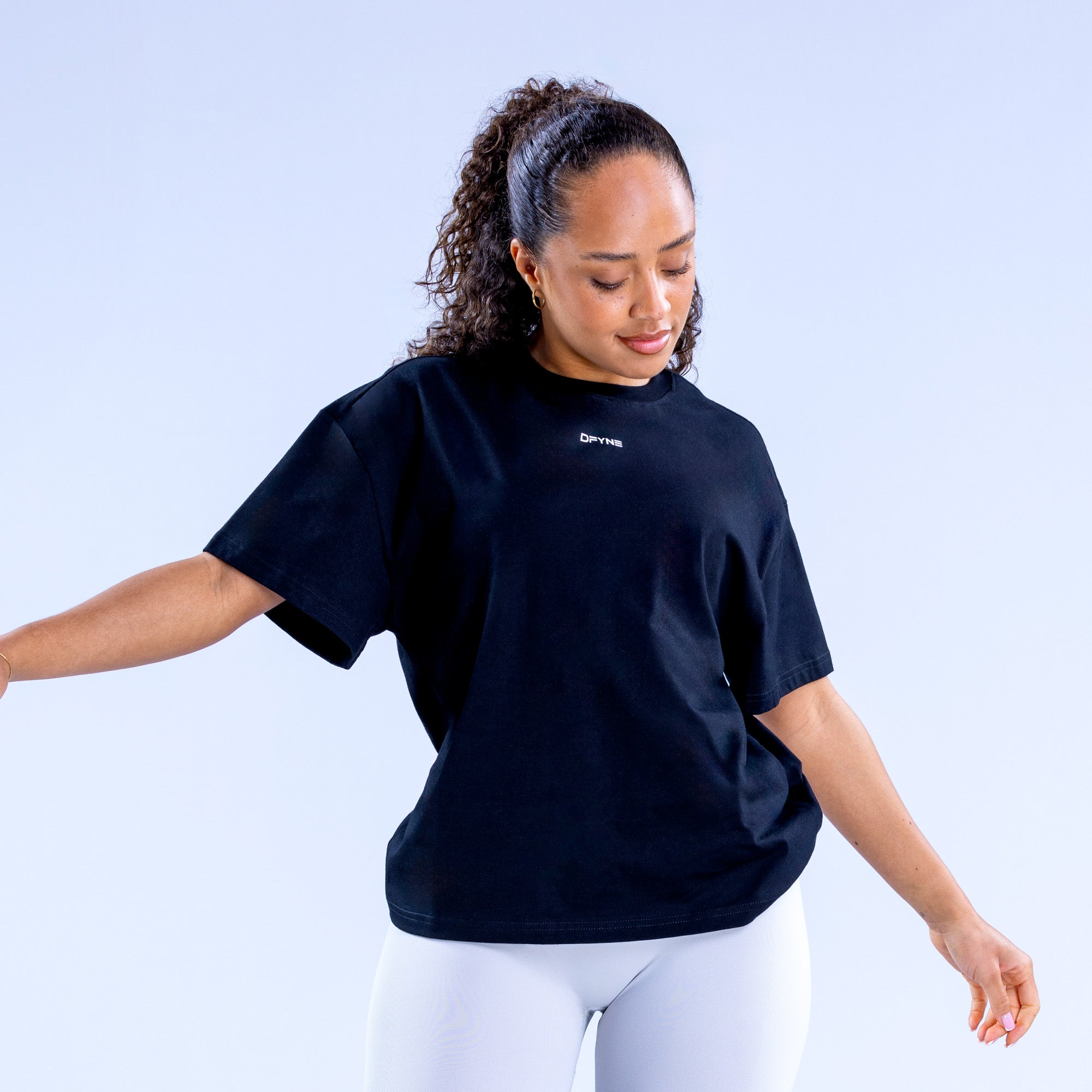 Camiseta DFYNE Revive Boxy Feminino Pretas | SVUKPJ418