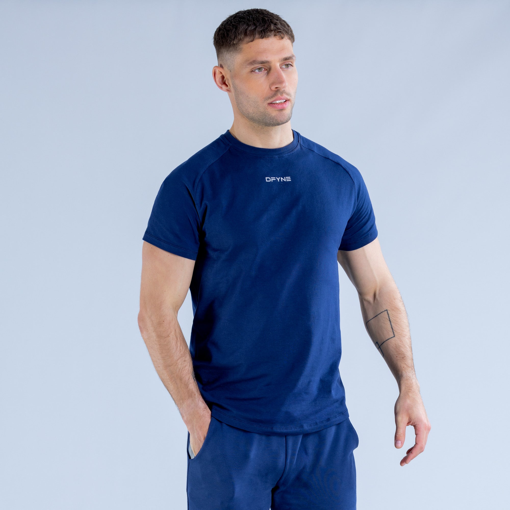 Camiseta DFYNE Stealth Masculino Azuis | LBYSEC402