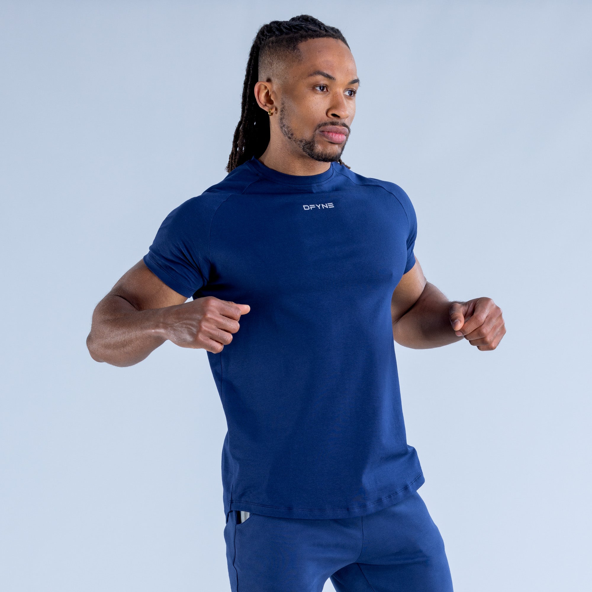 Camiseta DFYNE Stealth Masculino Azuis | LBYSEC402