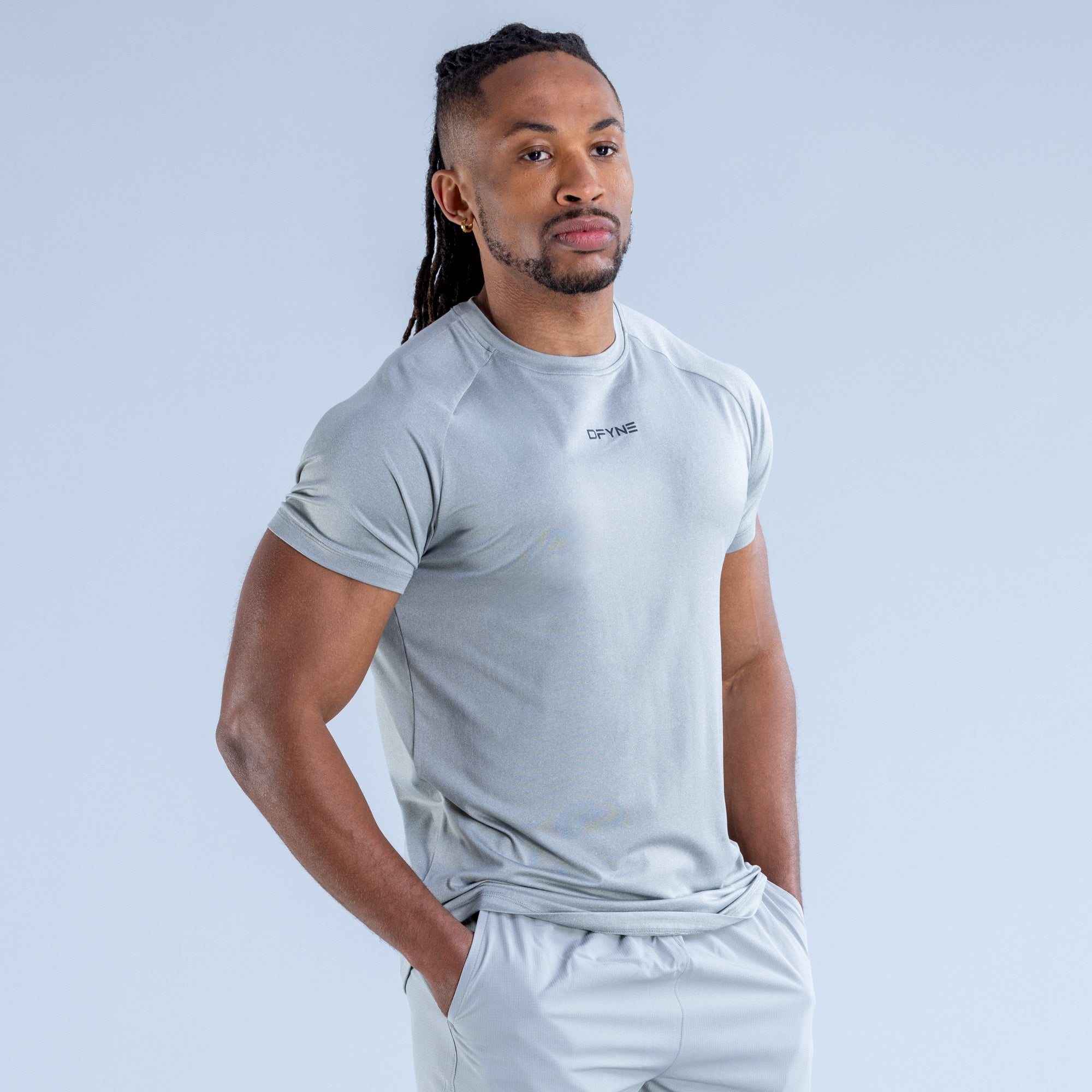 Camiseta DFYNE Stealth Training Masculino Cinzentas | BUGJZQ530