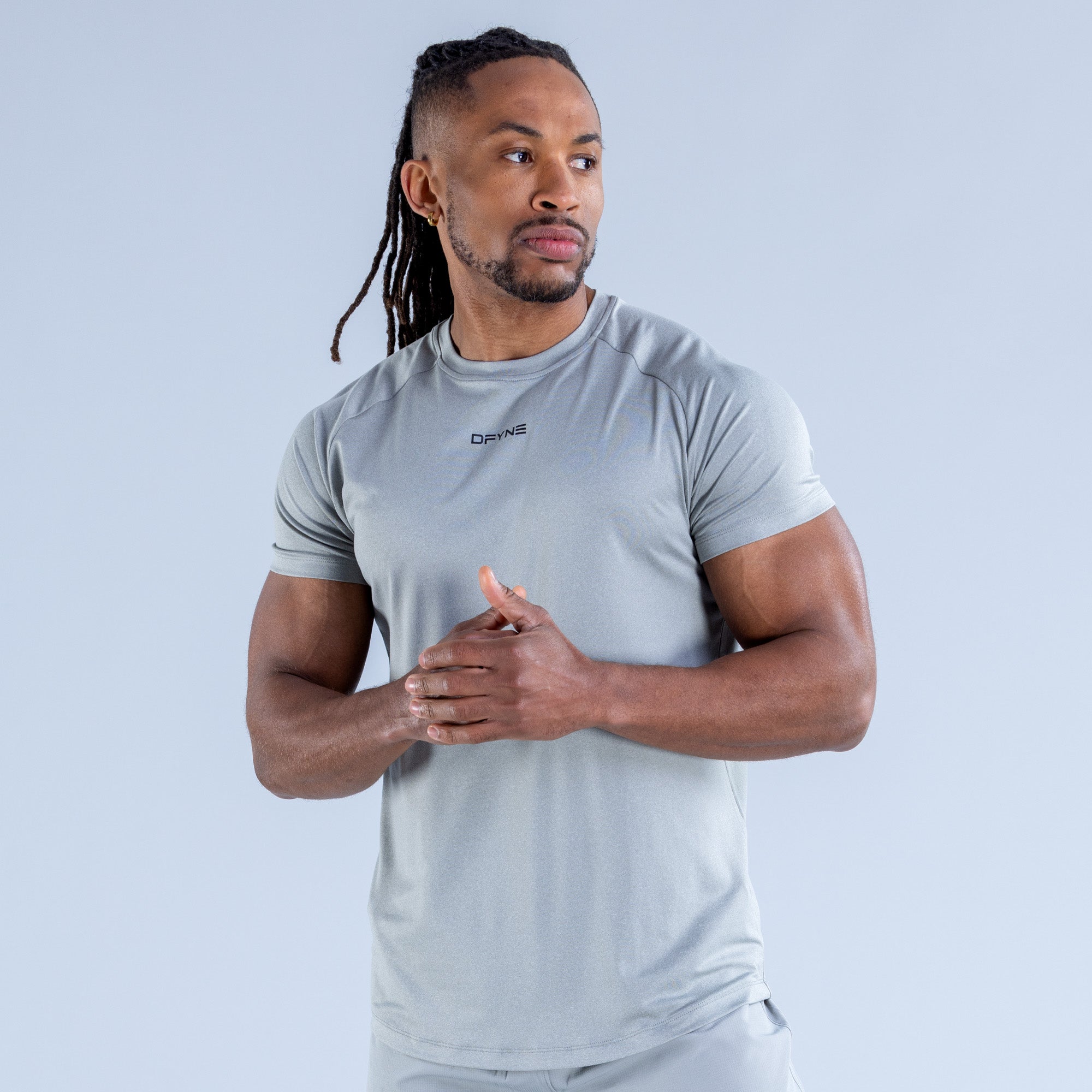 Camiseta DFYNE Stealth Training Masculino Cinzentas | BUGJZQ530