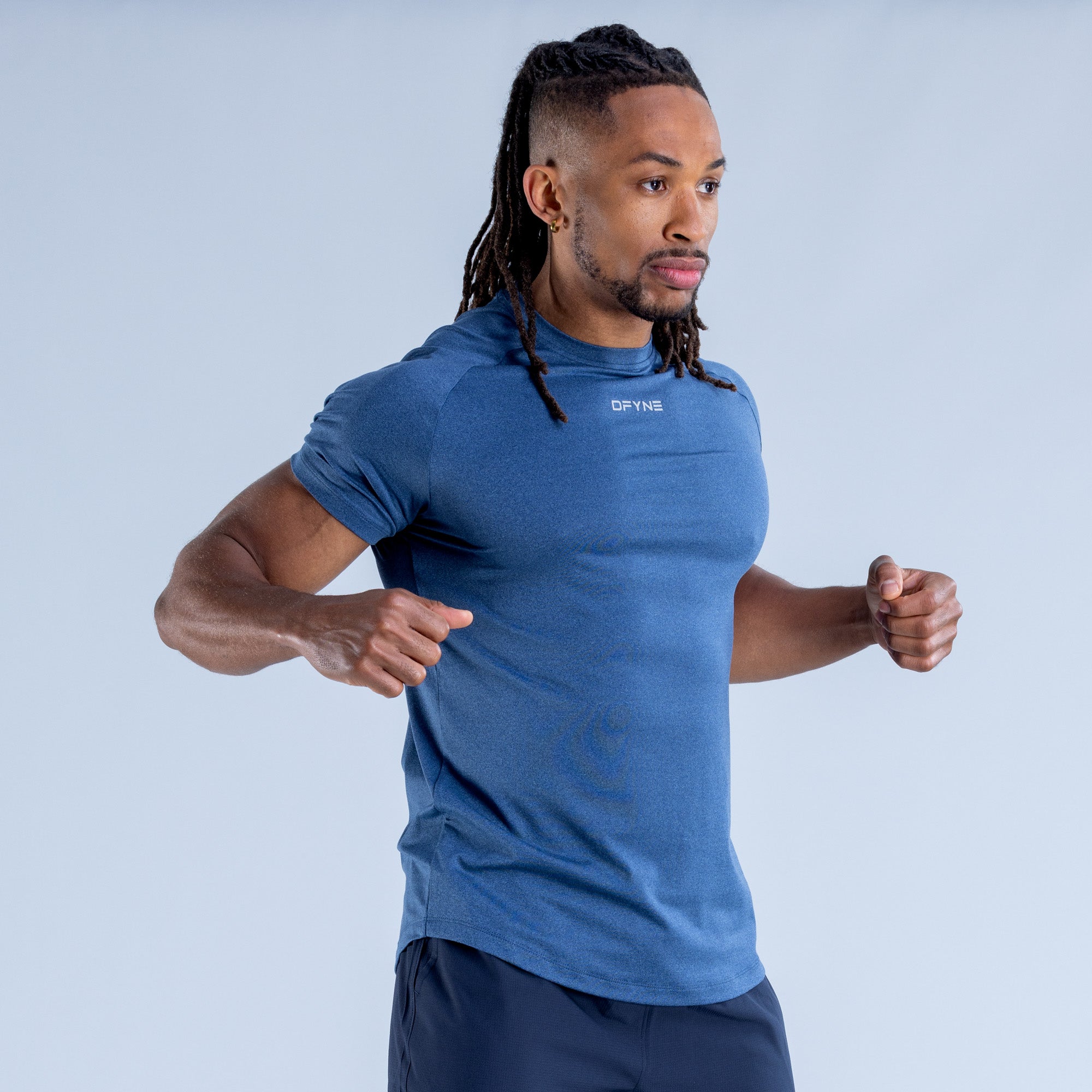 Camiseta DFYNE Stealth Training Masculino Azuis | JBSDAN321