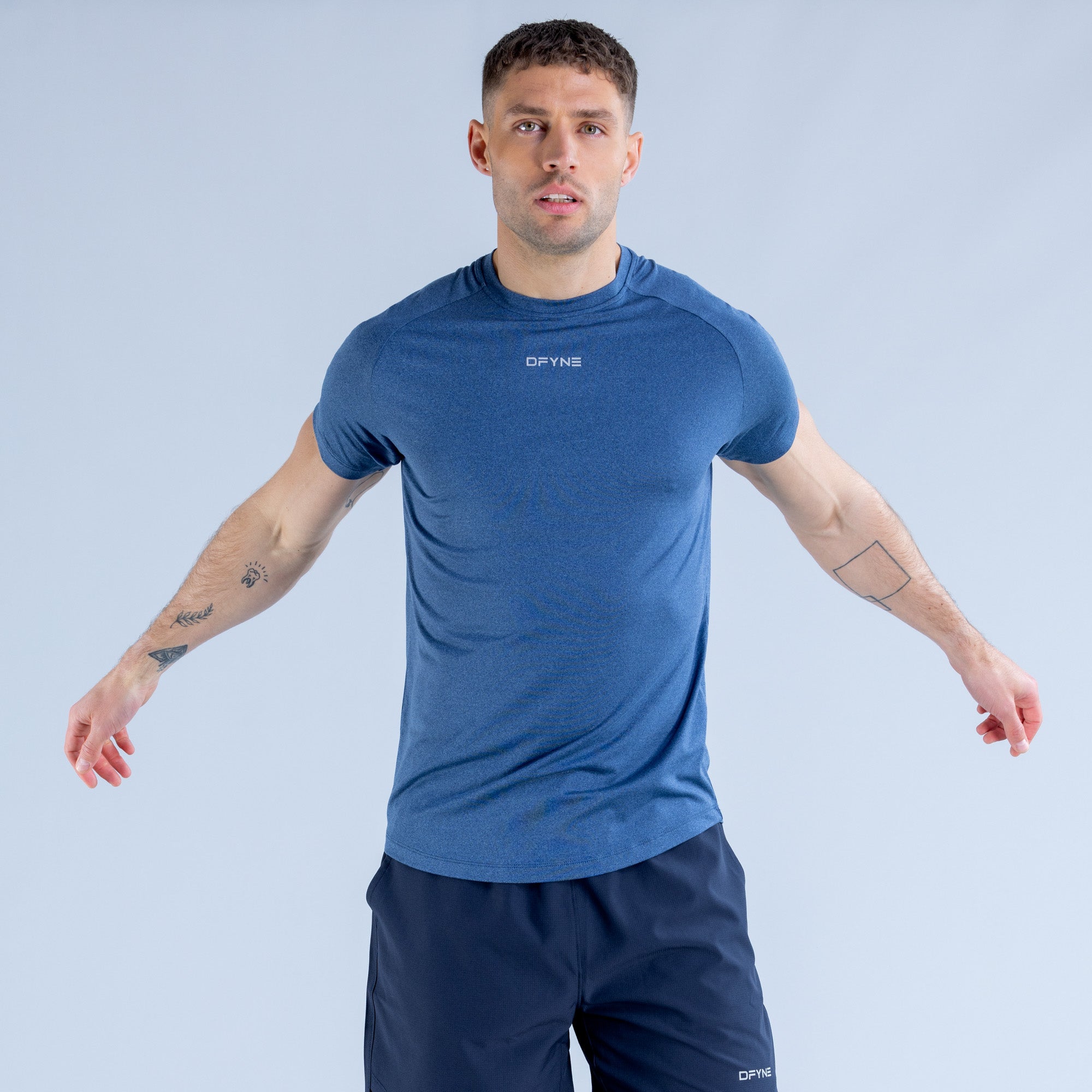 Camiseta DFYNE Stealth Training Masculino Azuis | JBSDAN321
