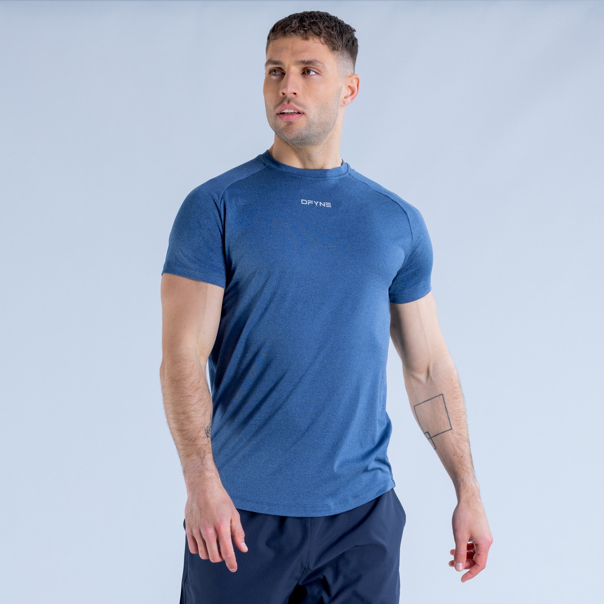 Camiseta DFYNE Stealth Training Masculino Azuis | JBSDAN321