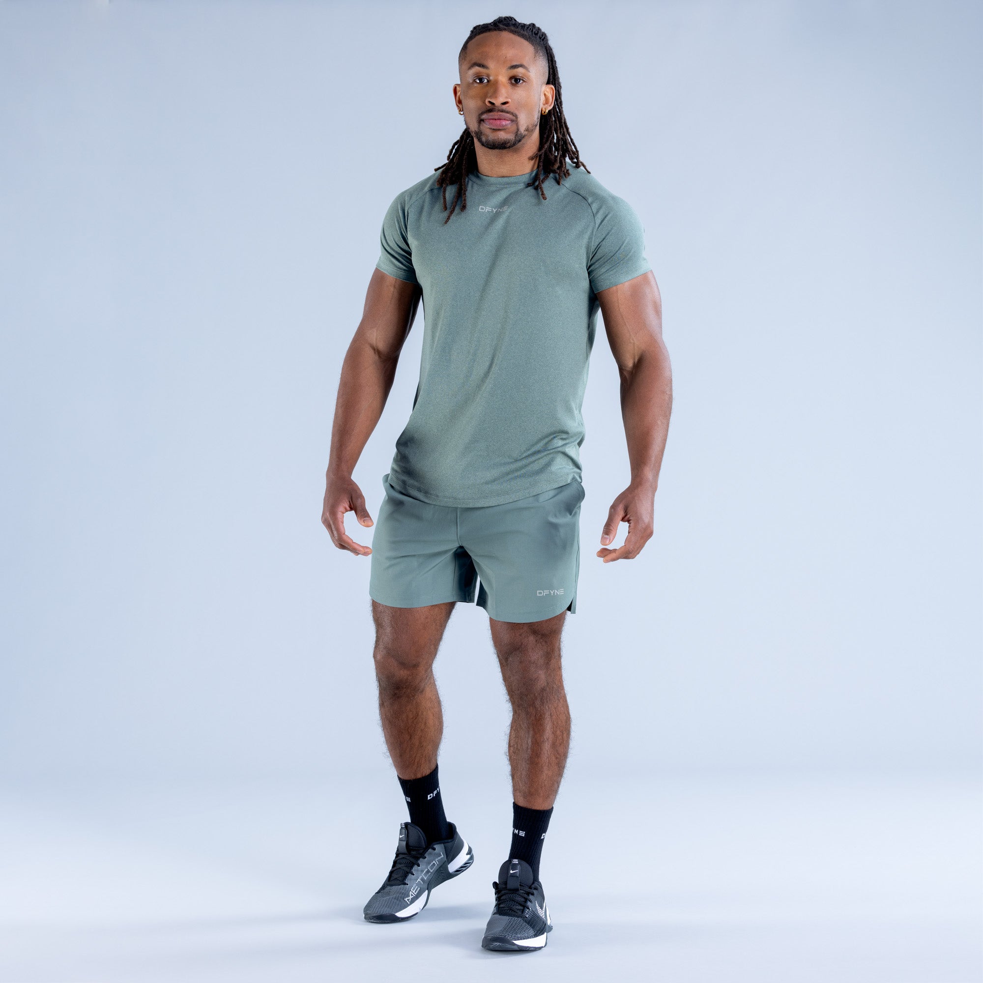 Camiseta DFYNE Stealth Training Masculino Verde Oliva | SZPIJA076