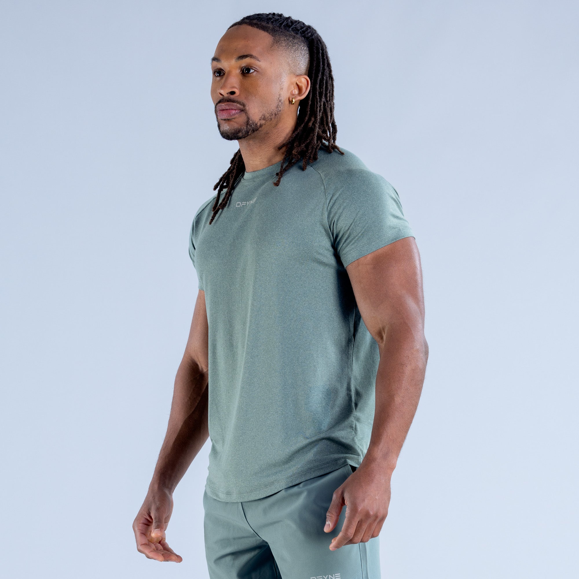 Camiseta DFYNE Stealth Training Masculino Verde Oliva | SZPIJA076