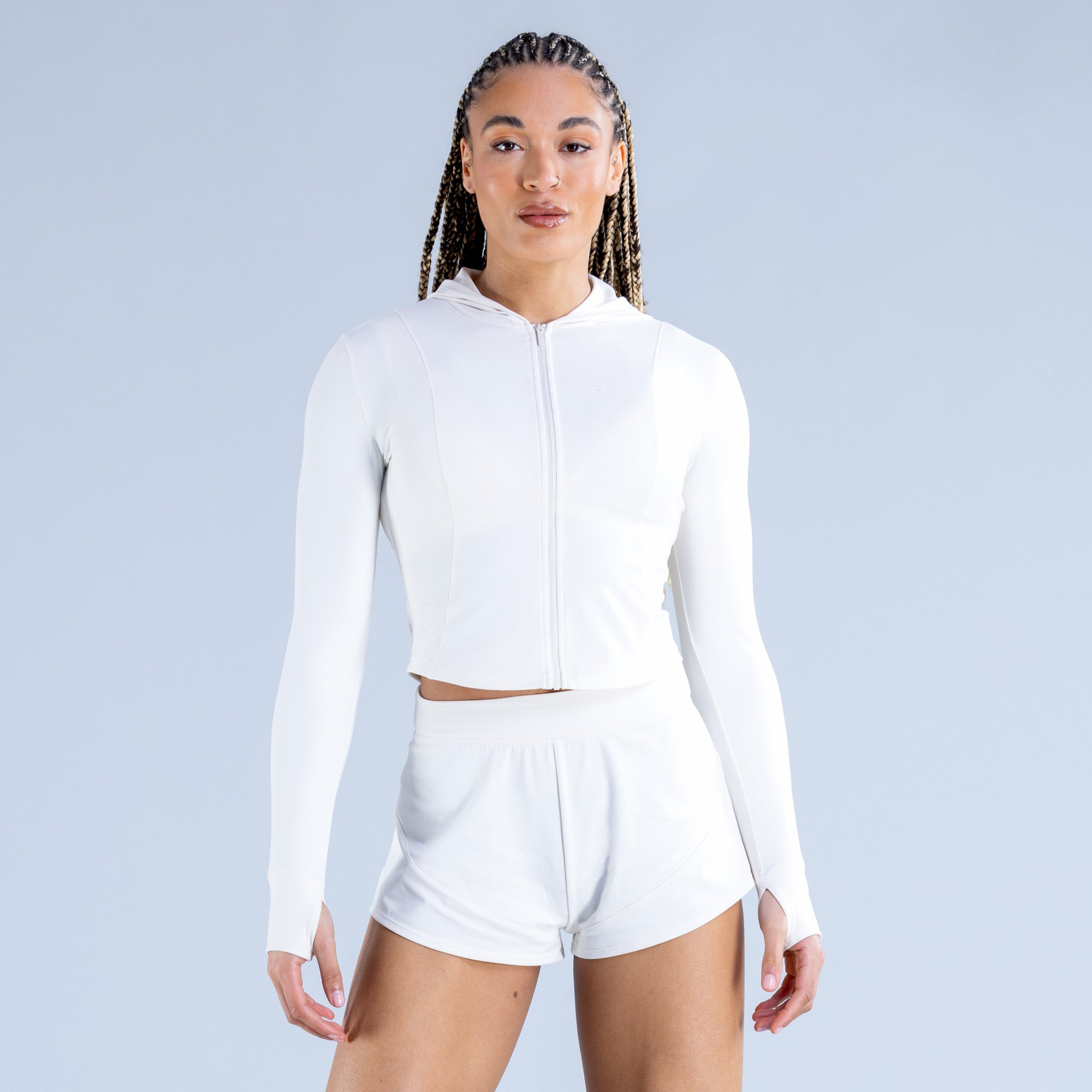 Jaquetas DFYNE Origin Zippy Feminino Branco | QPYMND365