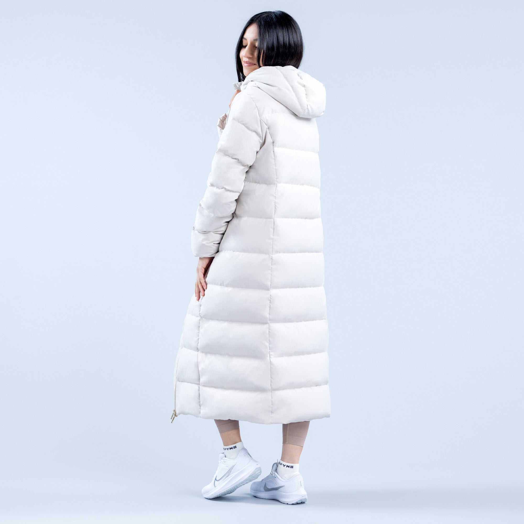 Jaquetas DFYNE Revive Long Down Feminino Branco | IQBXZT541