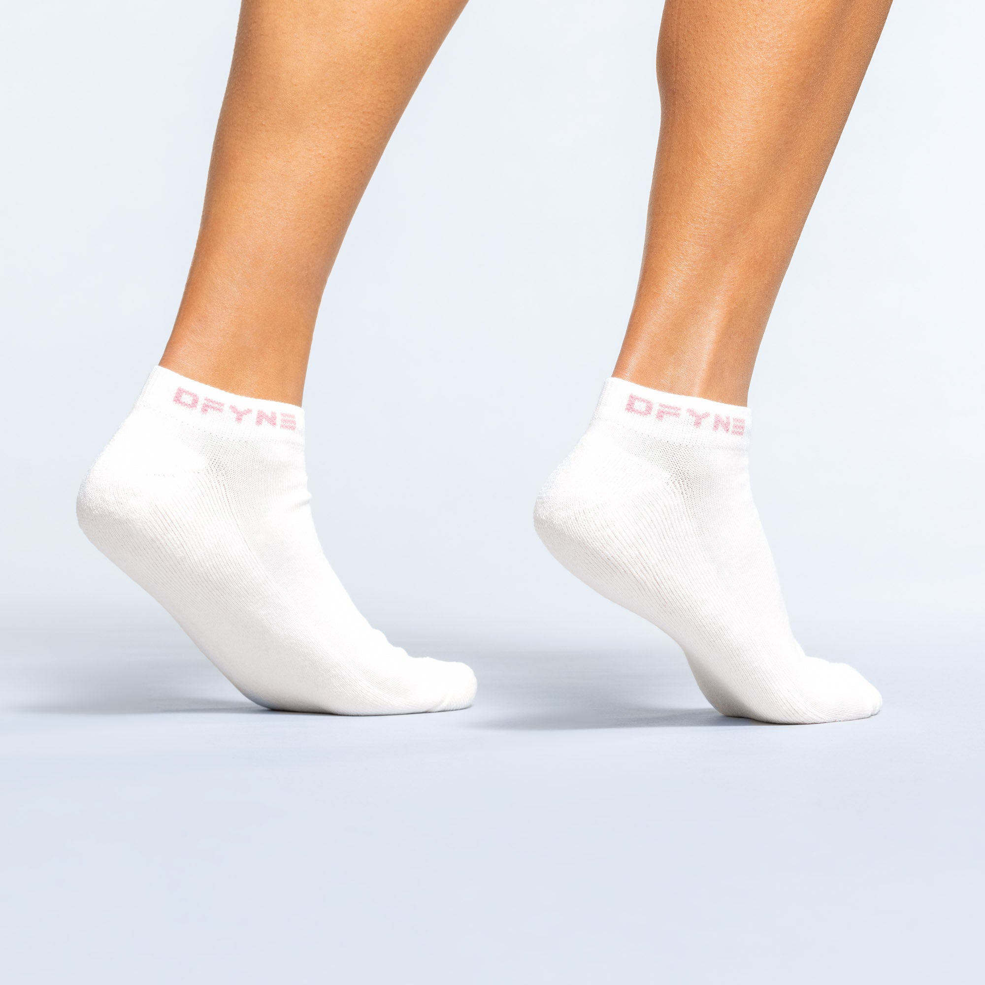Meias DFYNE Revive Ankle Feminino Branco Luz Rosa Rosa | EJYTKB867