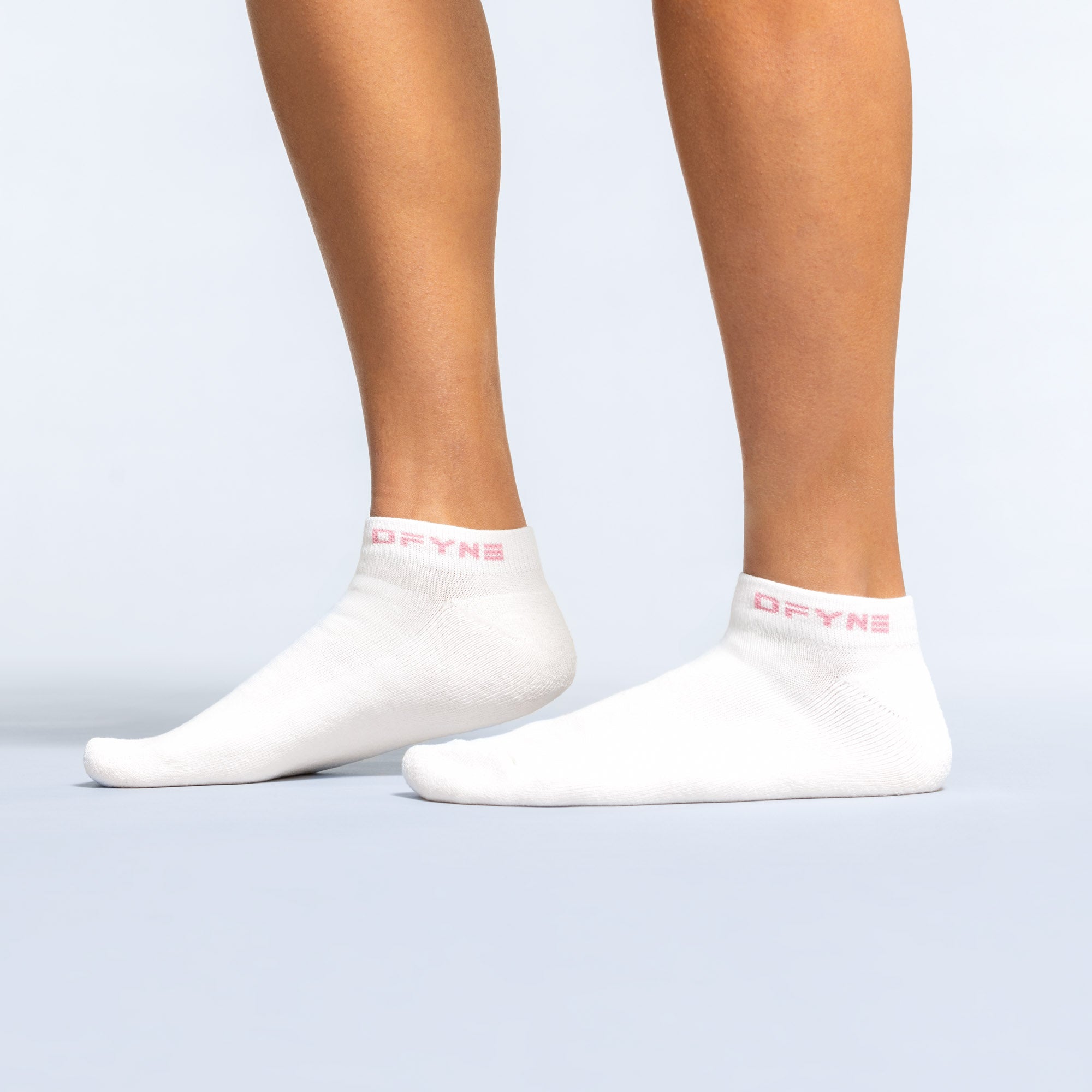 Meias DFYNE Revive Ankle Feminino Branco Luz Rosa Rosa | EJYTKB867