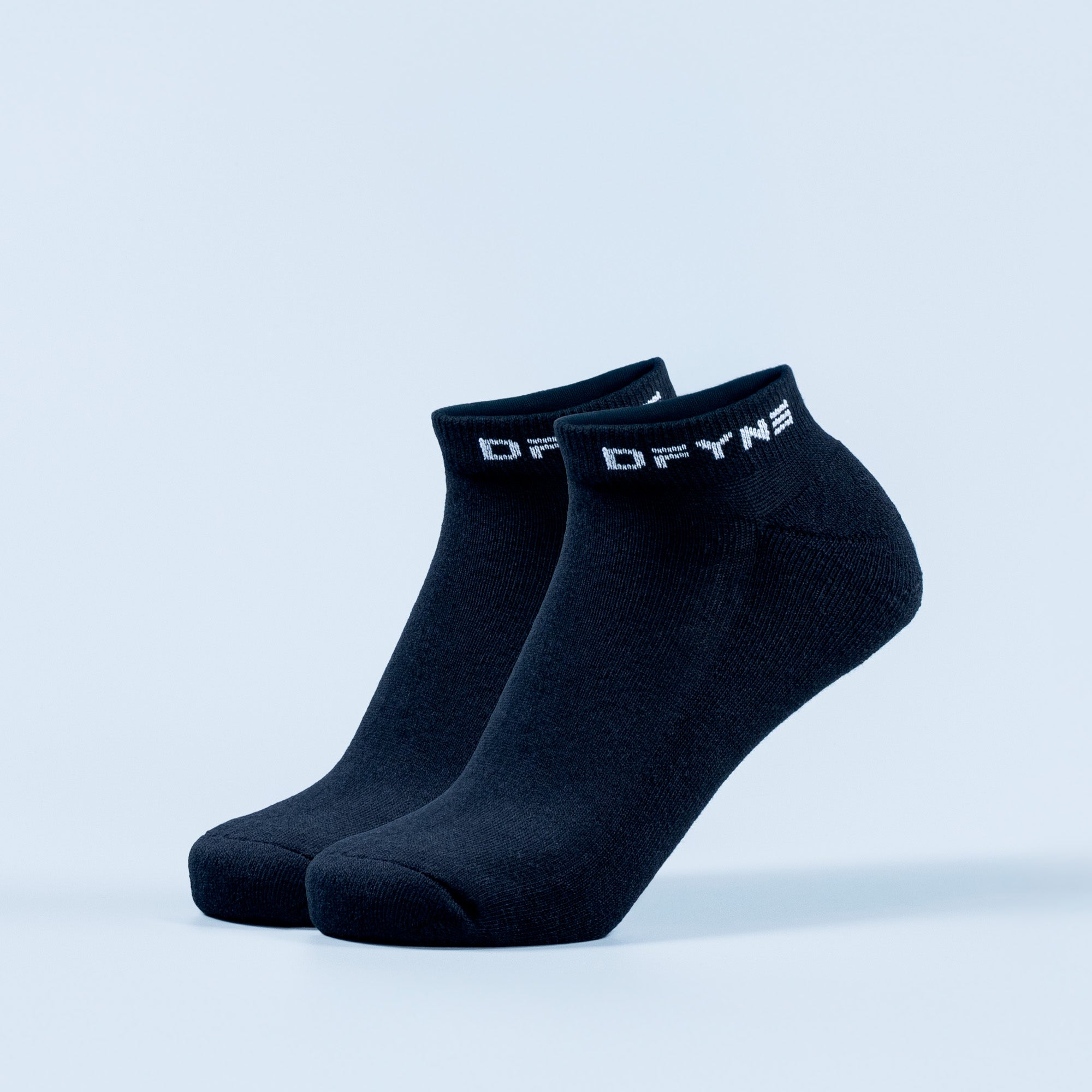 Meias DFYNE Revive Ankle Feminino Pretas Branco | DKIUHP481