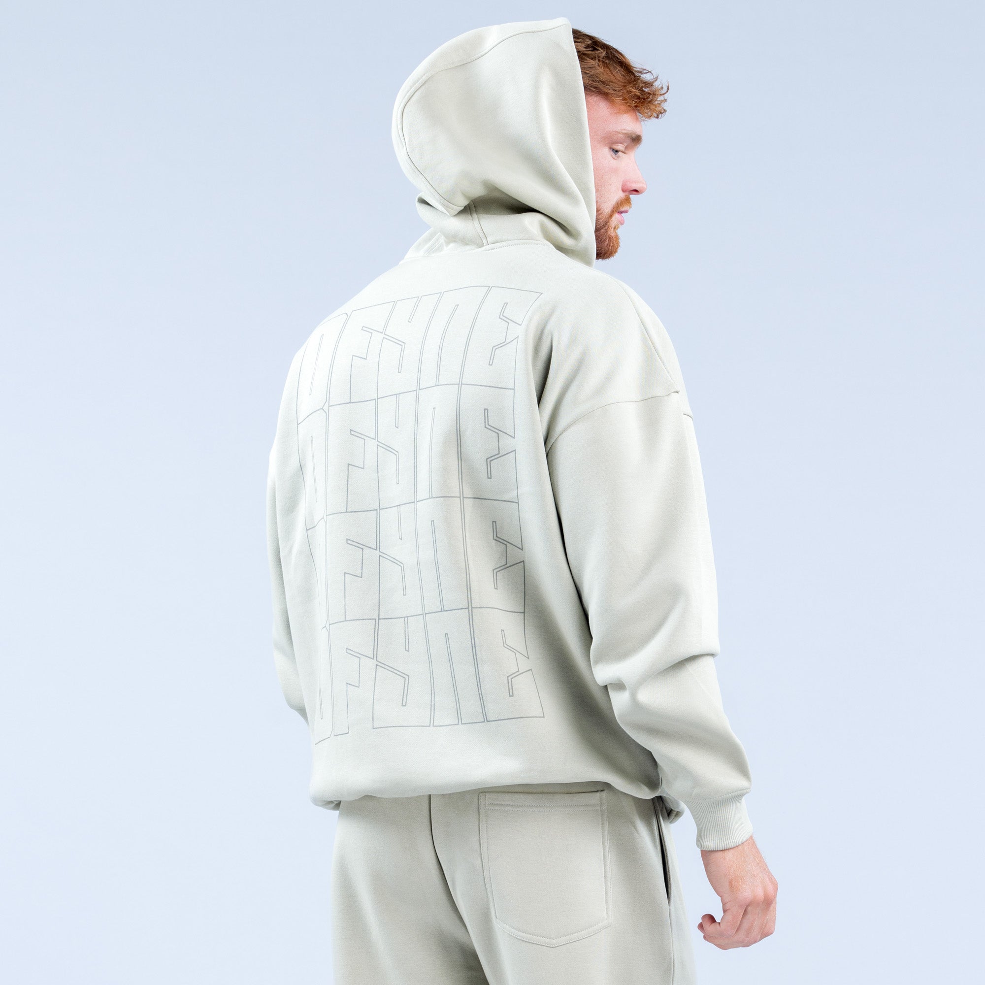 Moletom com Capuz DFYNE Recharge Graphic Masculino Cinzentas | SHQIBU614