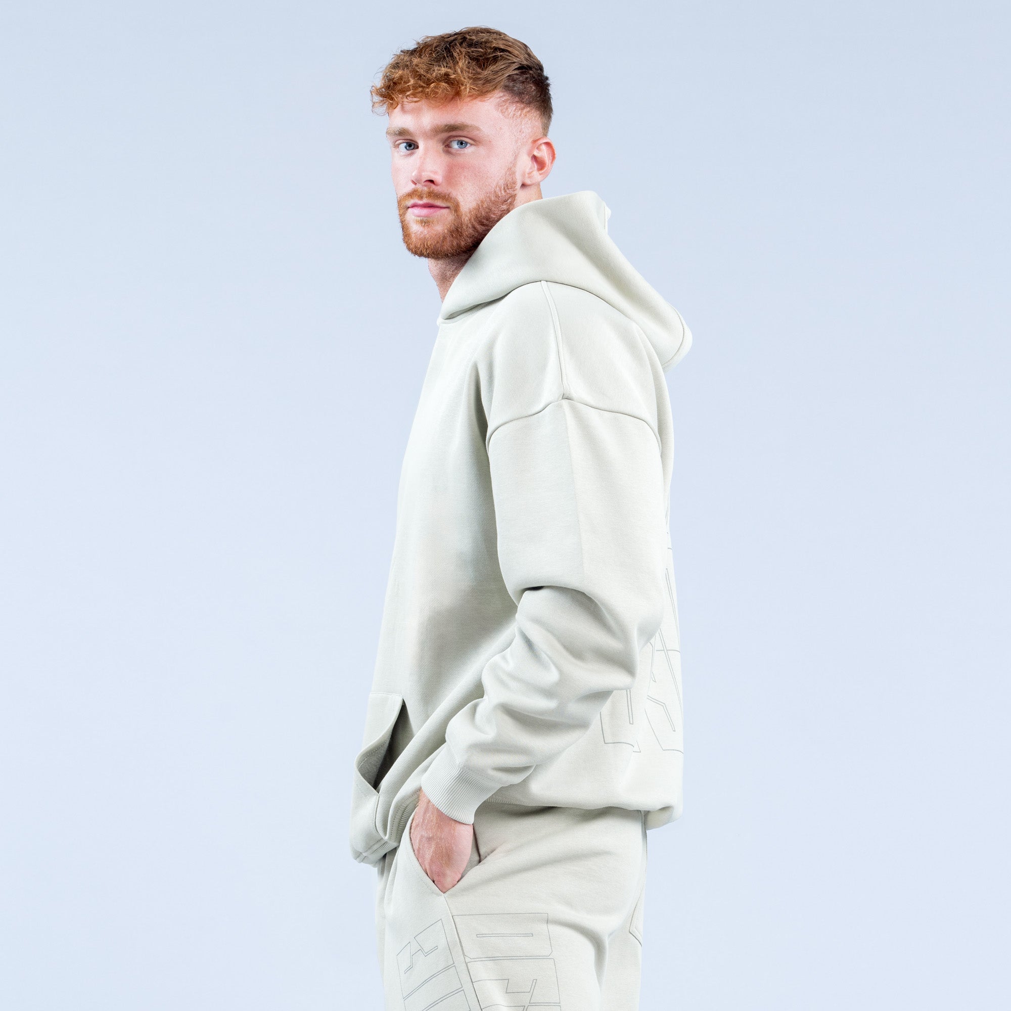 Moletom com Capuz DFYNE Recharge Graphic Masculino Cinzentas | SHQIBU614