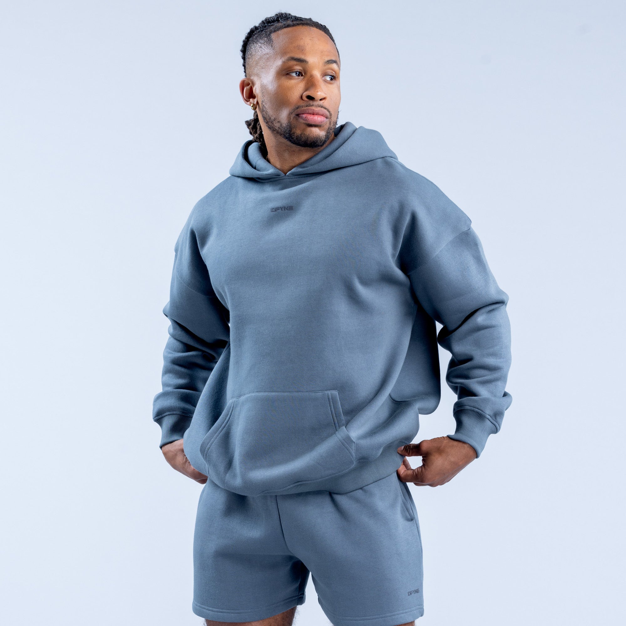 Moletom com Capuz DFYNE Recharge Masculino Cinzentas | OHIZLC280
