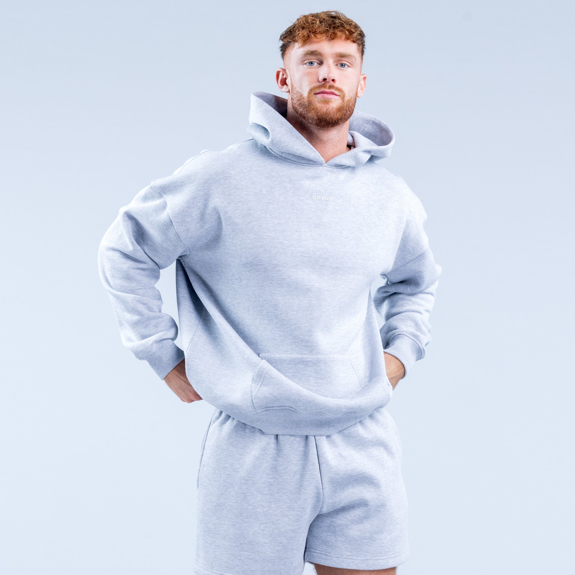 Moletom com Capuz DFYNE Recharge Masculino Cinzentas | XFKSIB635